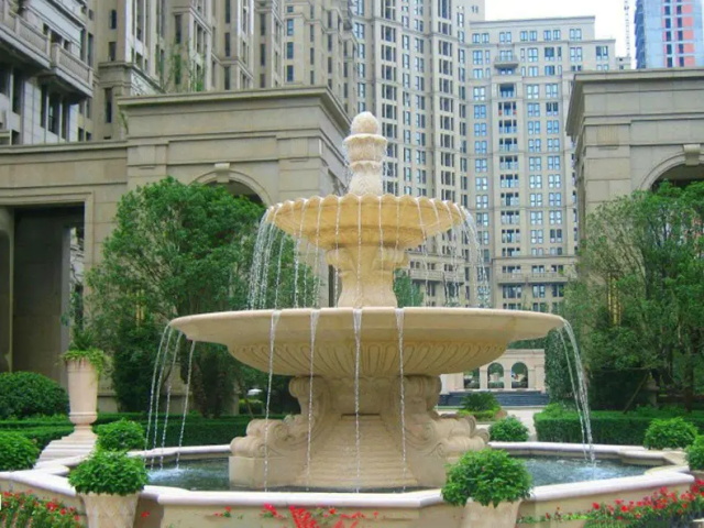 越城喷泉水景图